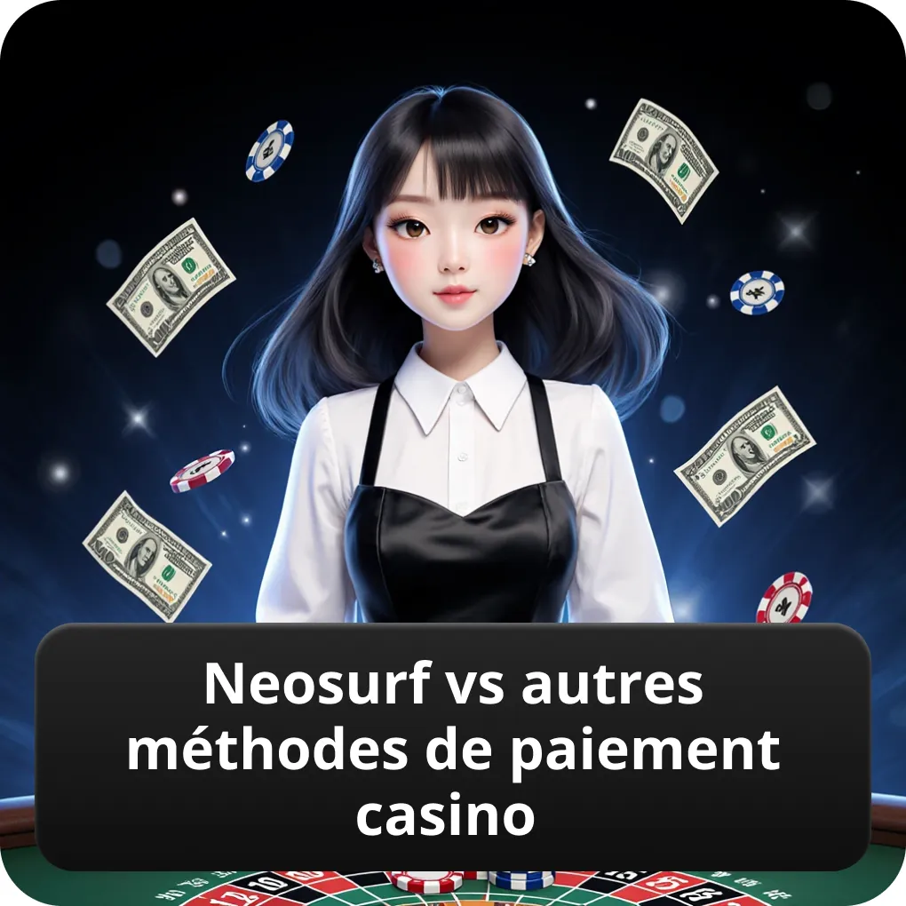 Neosurf vs autres méthodes de paiement casino